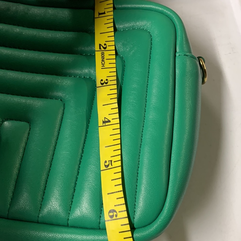 Clare V. Green Quilted Chanel Leather Midi Sac - Picture 8 of 11